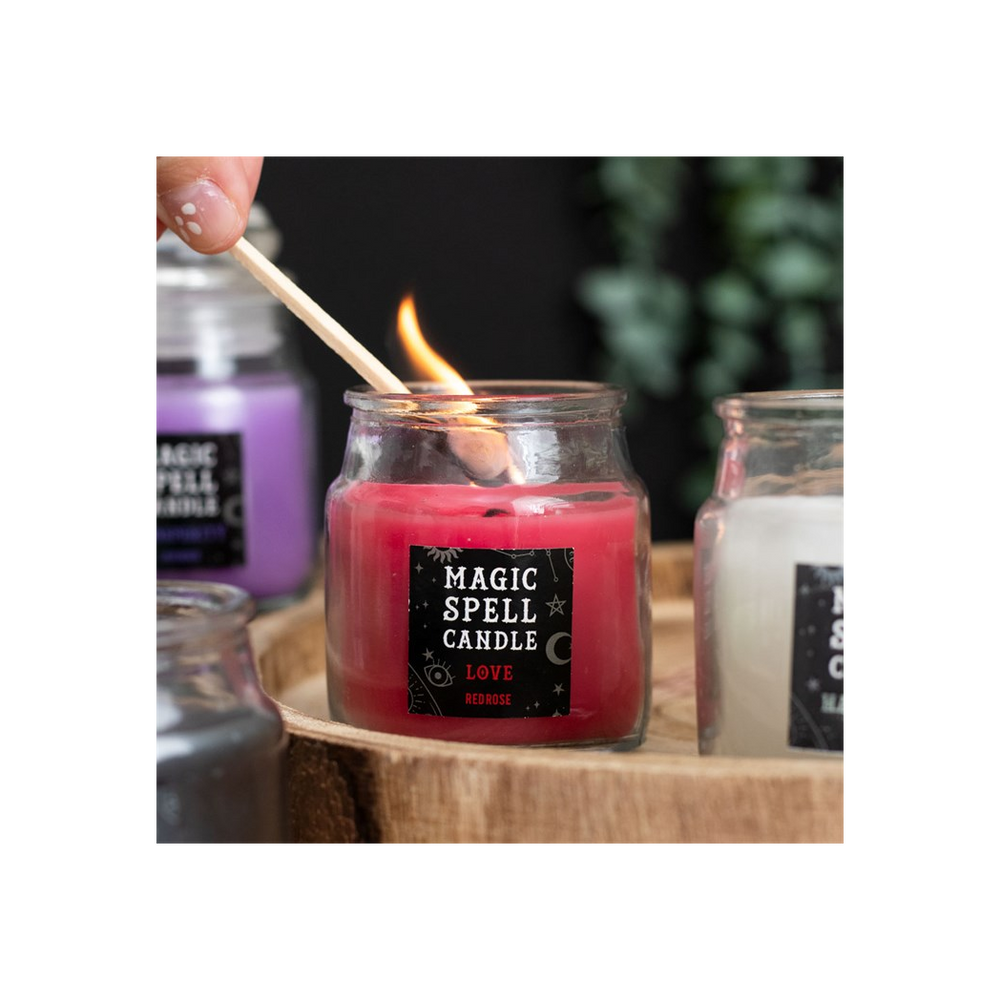 Rose 'Love' Spell Candle Jar
