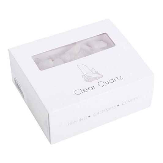 Box of Clear Quartz Rough Crystal Chips