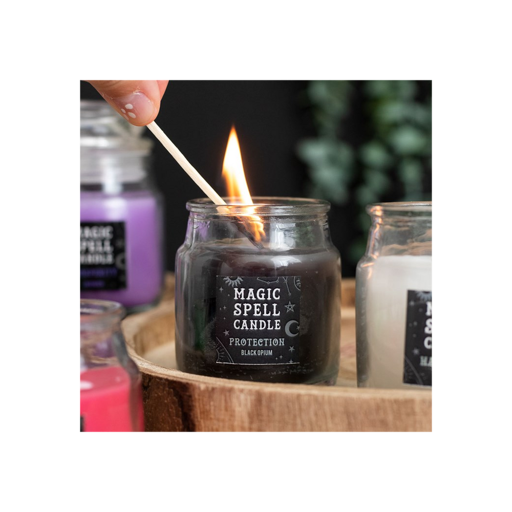 Opium 'Protection' Spell Candle Jar